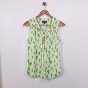 ModCloth Cafe Au Soleil Cactus Tank Size S Southwestern Boho